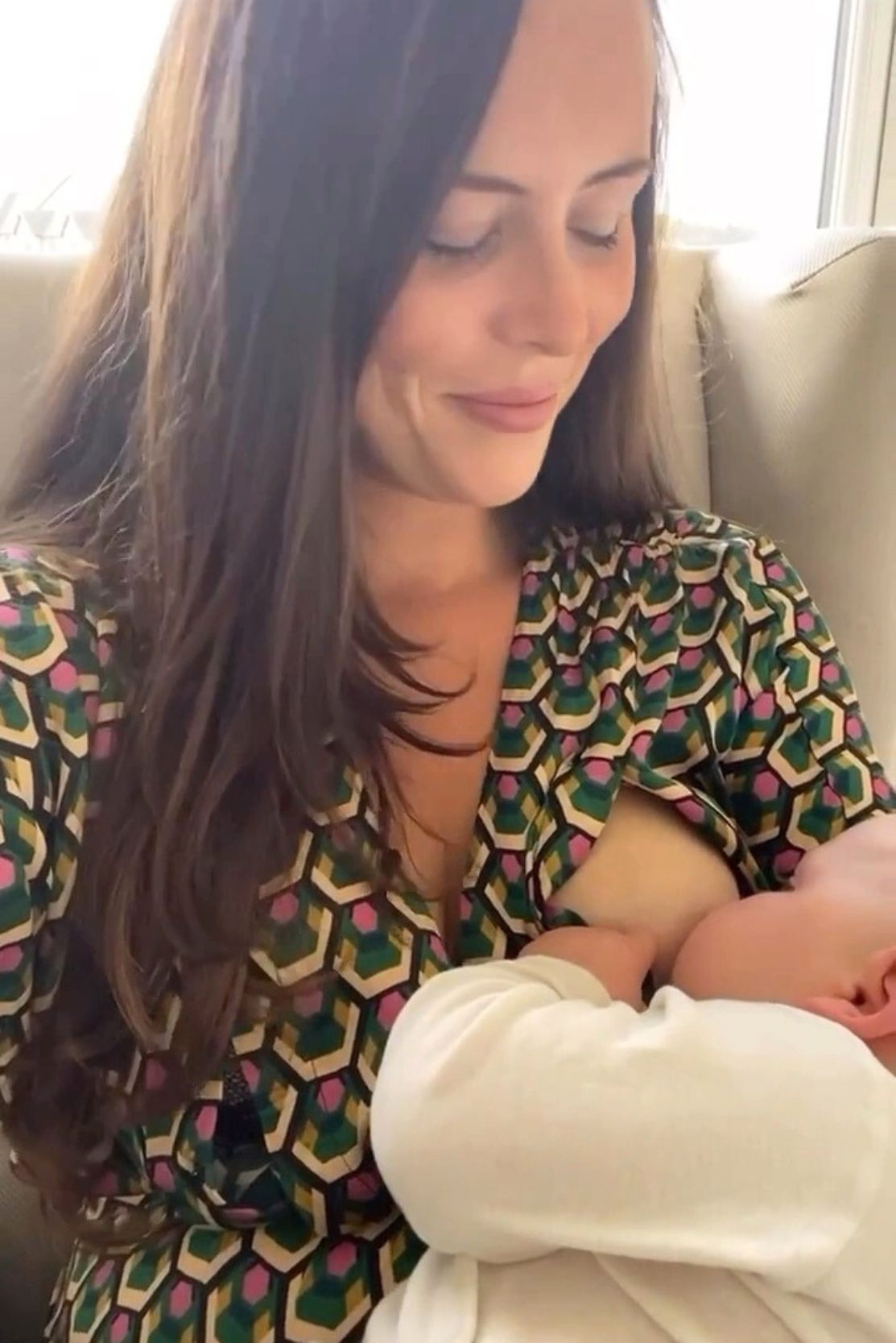 Kimono-style Maternity & Breastfeeding Dress