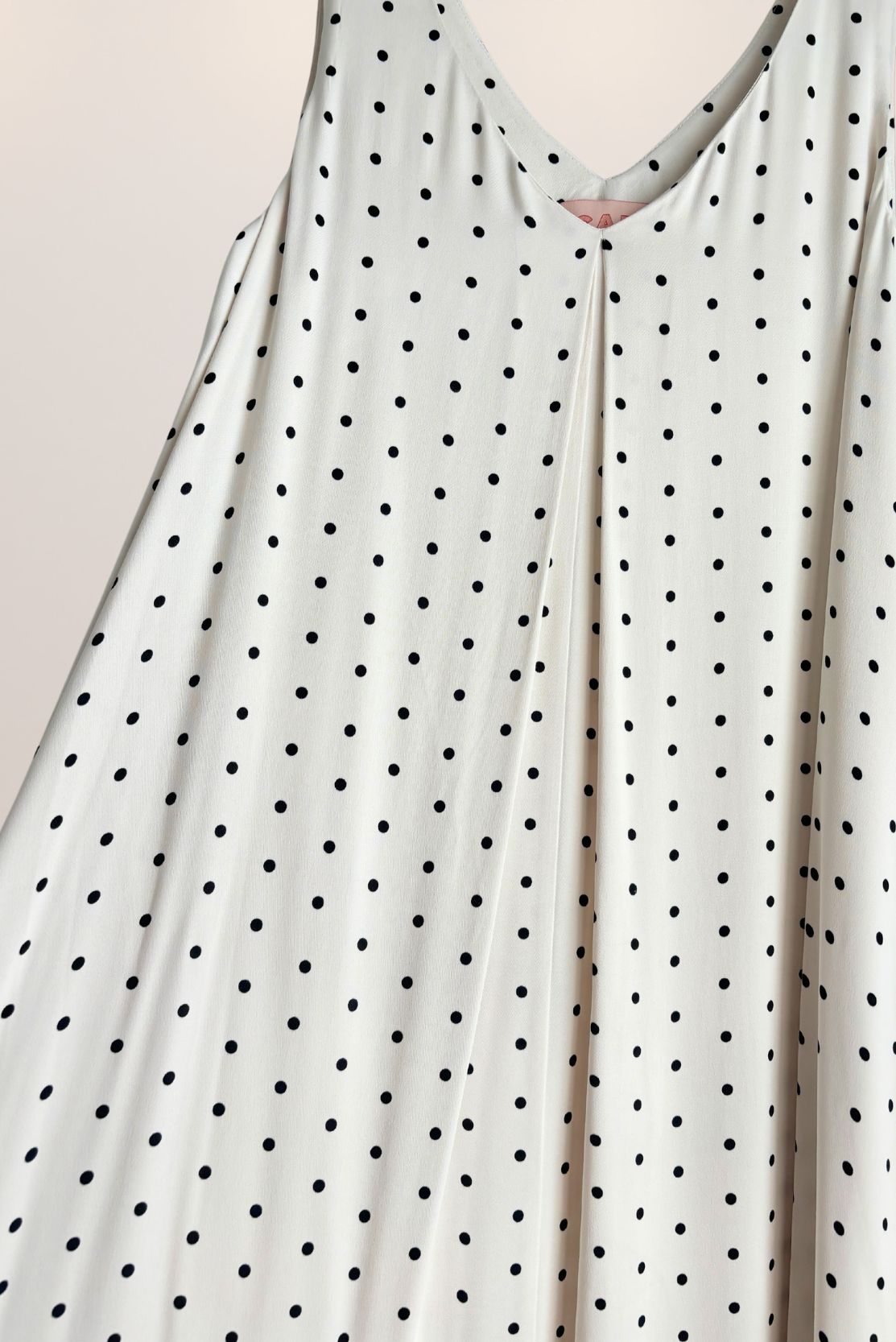 Ivory Dotty A-Line Dress
