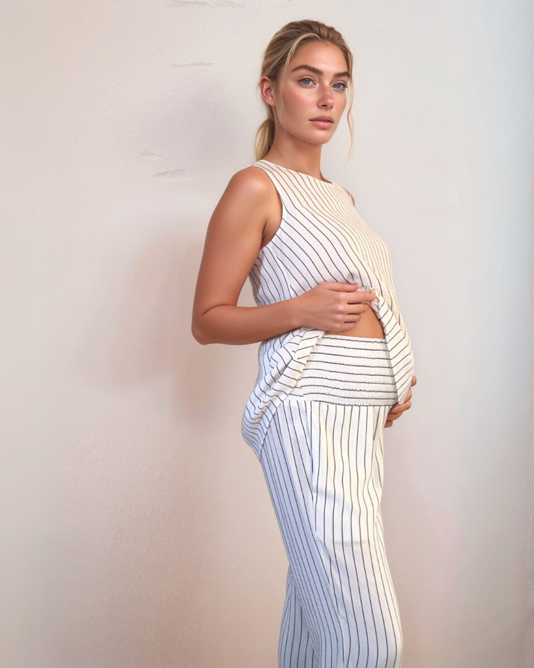 Pinstripe Co-Ord Trousers