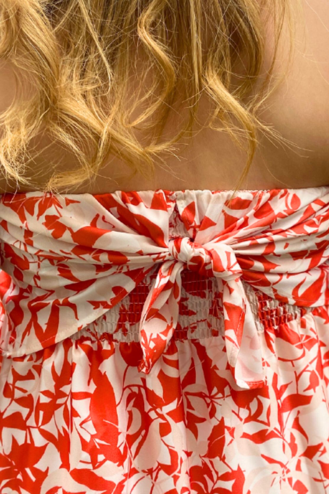 Coral Print Maxi Maternity Dress