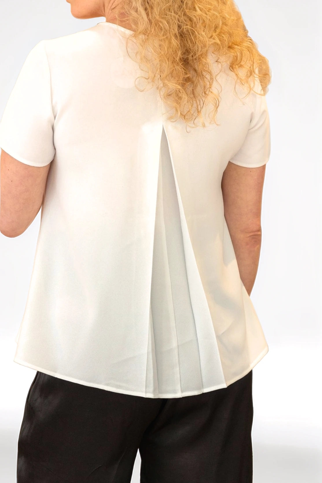 White Maternity Top, A-line style