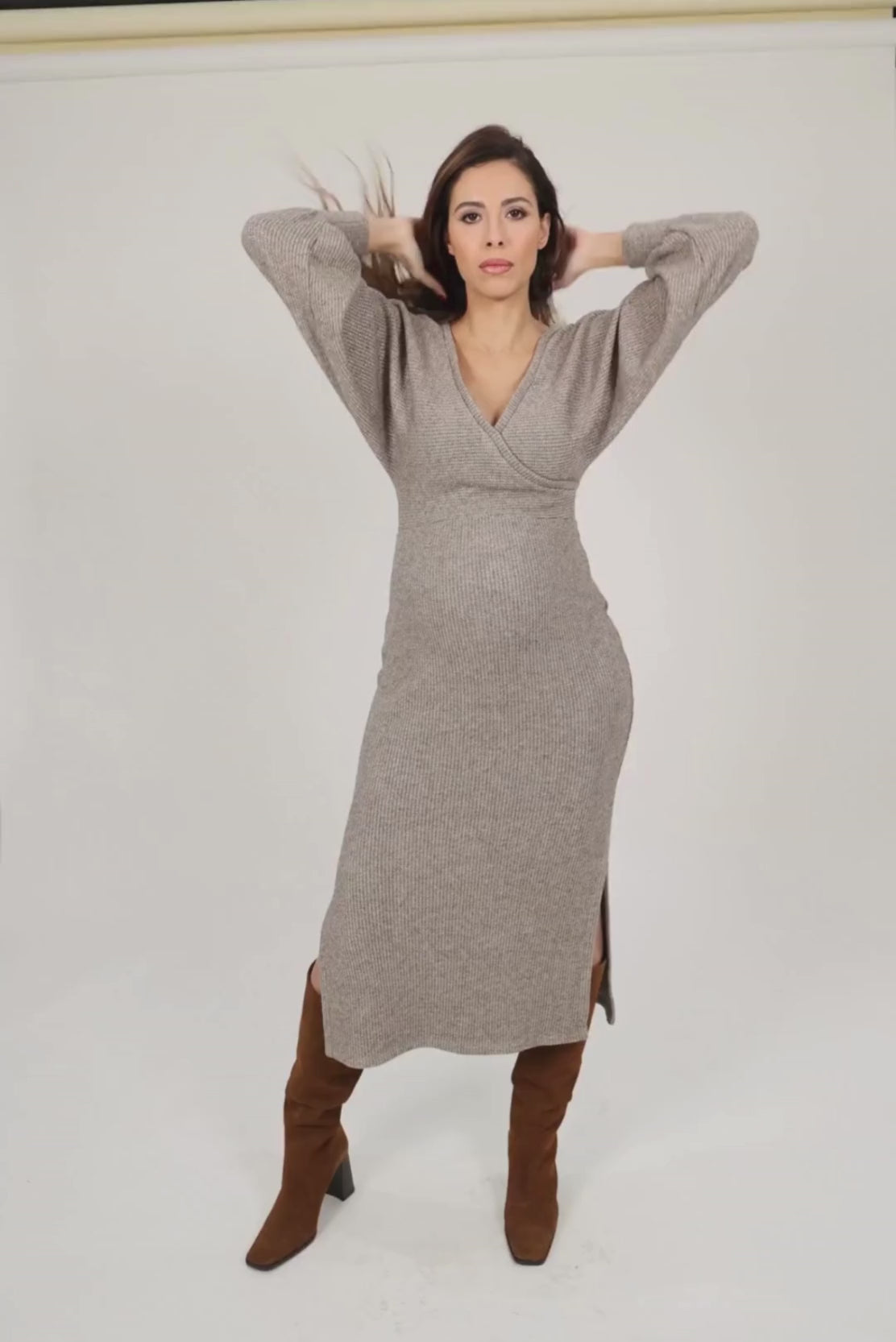 Maternity jumper dress