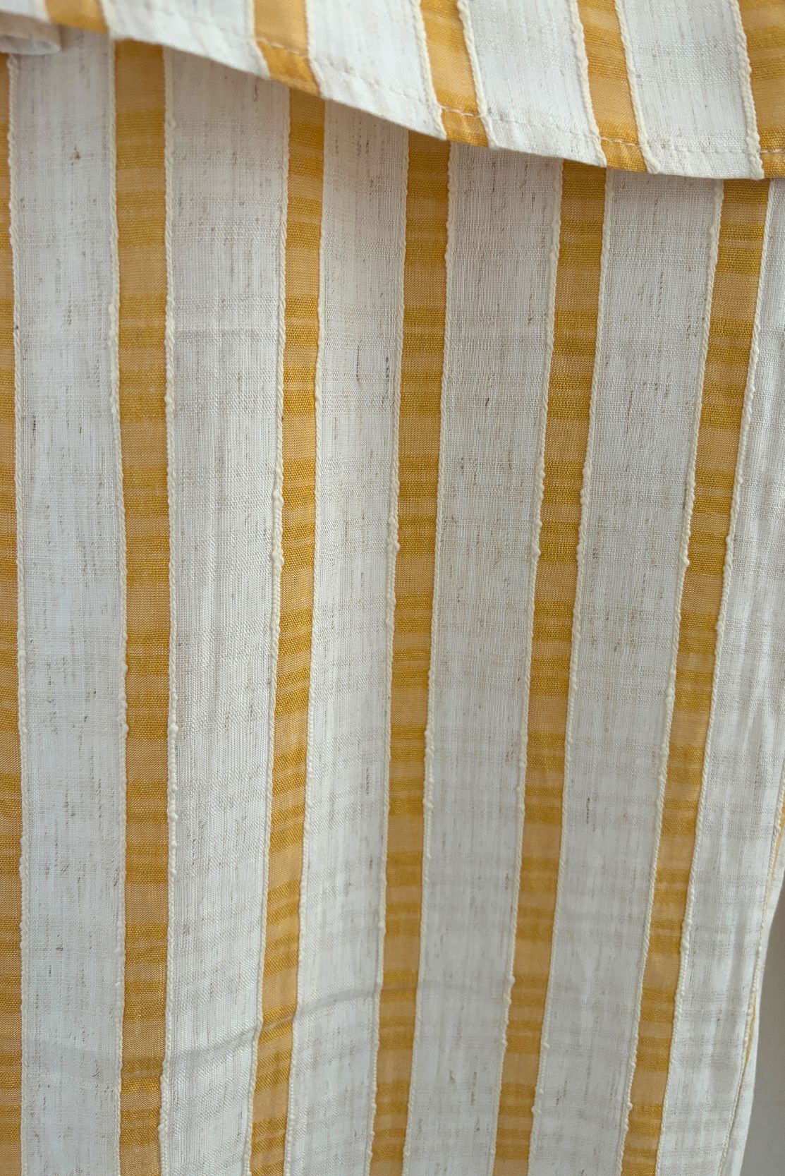 A-line Sleeveless Top in Ochre Stripes