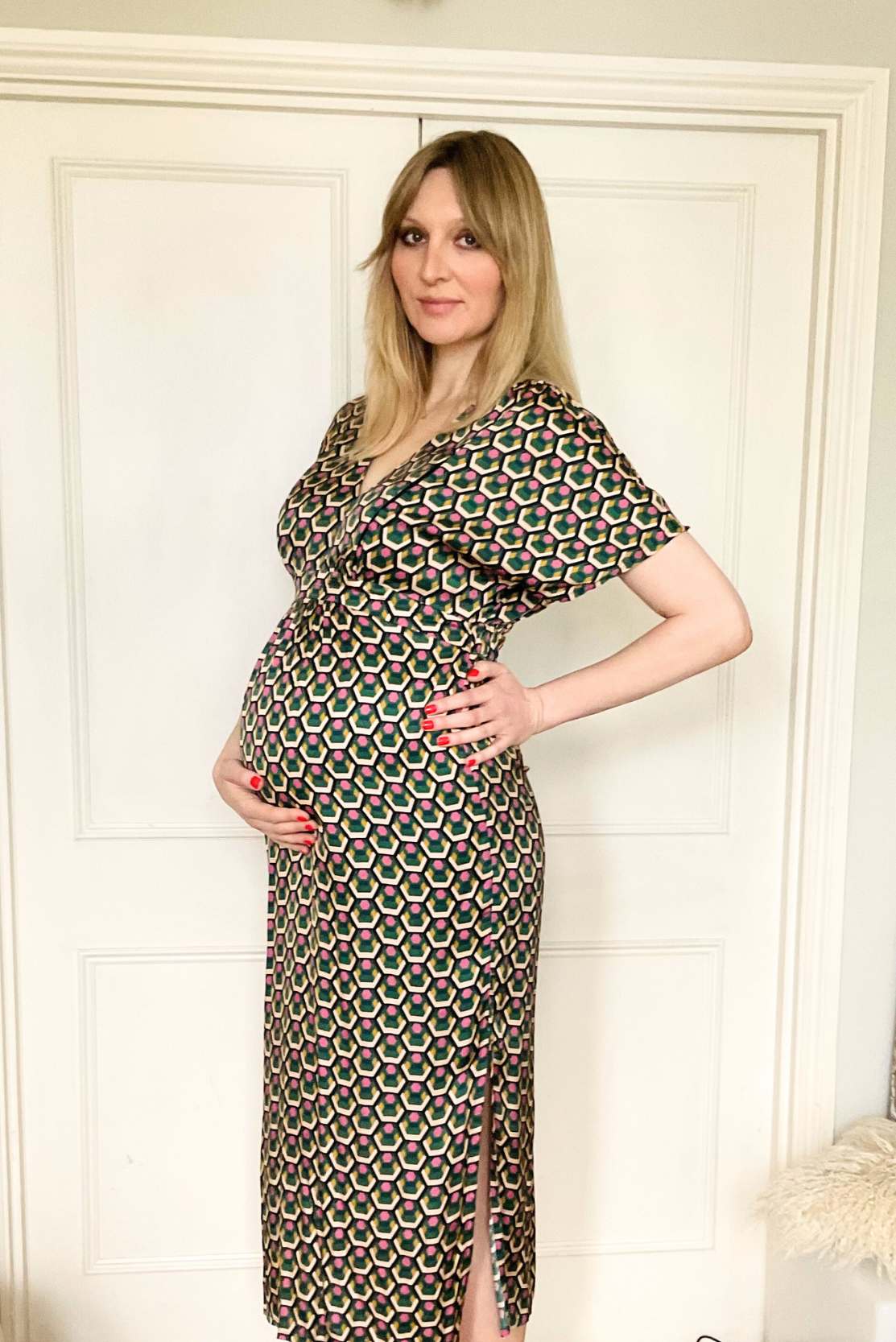 Maternity sales kimono dress