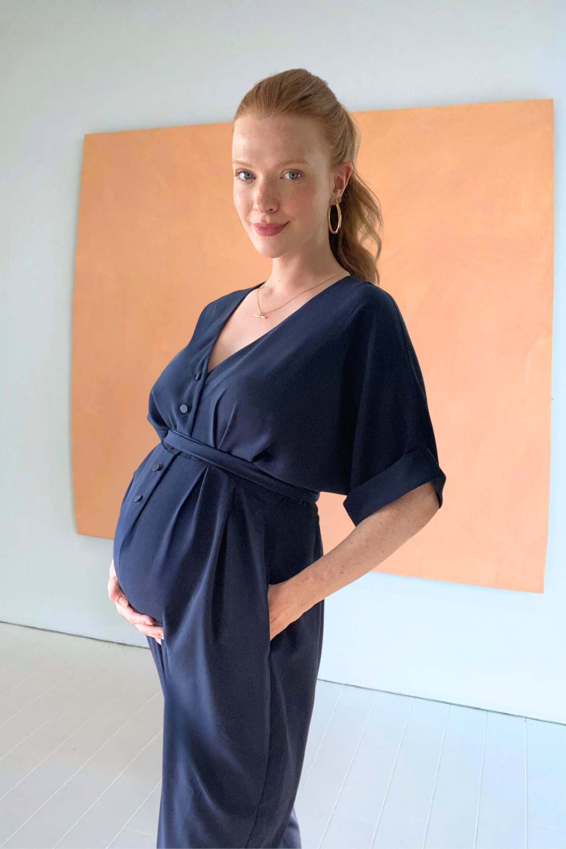 Navy hotsell breastfeeding dress