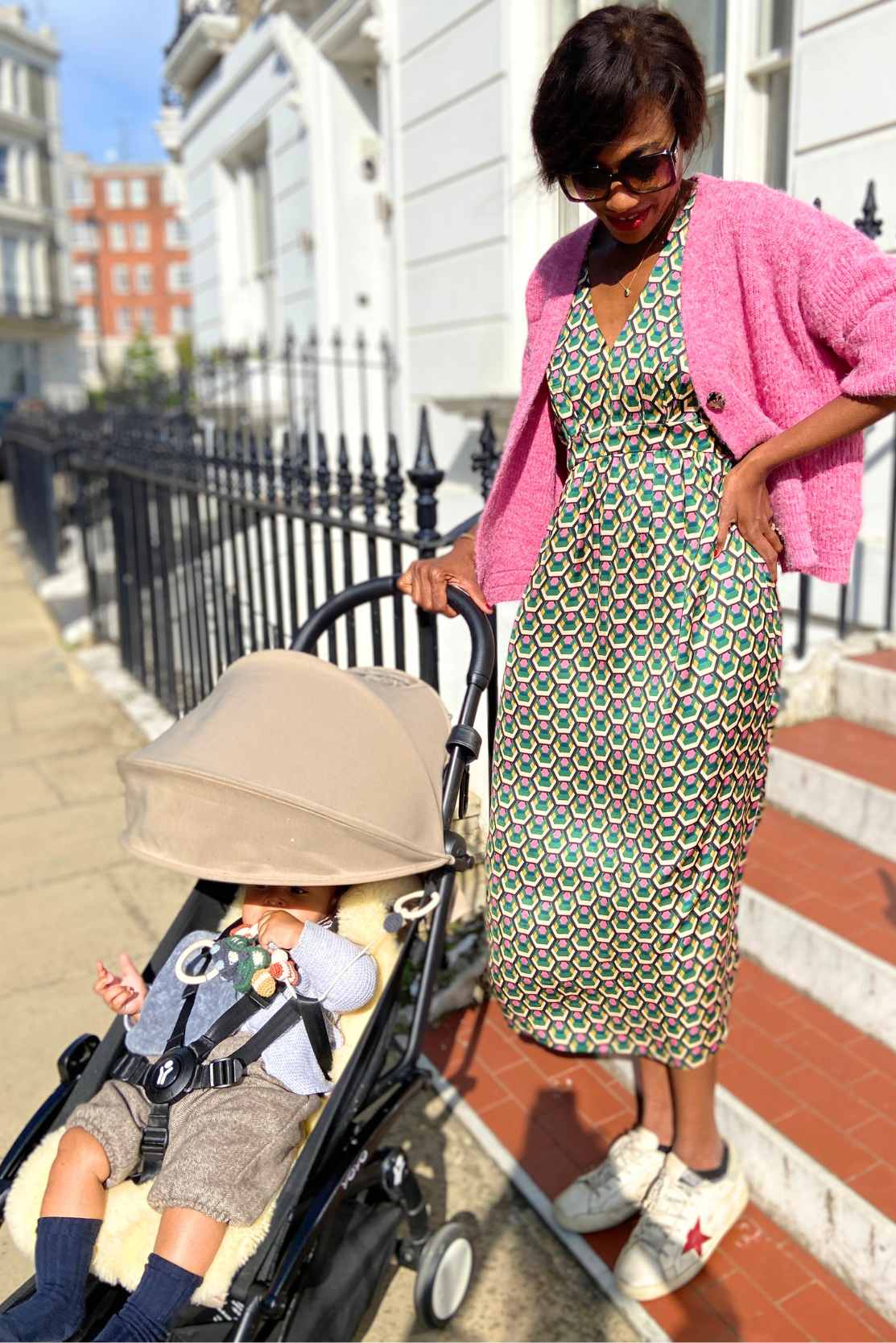 Kimono-style Maternity & Breastfeeding Dress