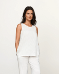 A-line Pinstripe Co-Ord Top