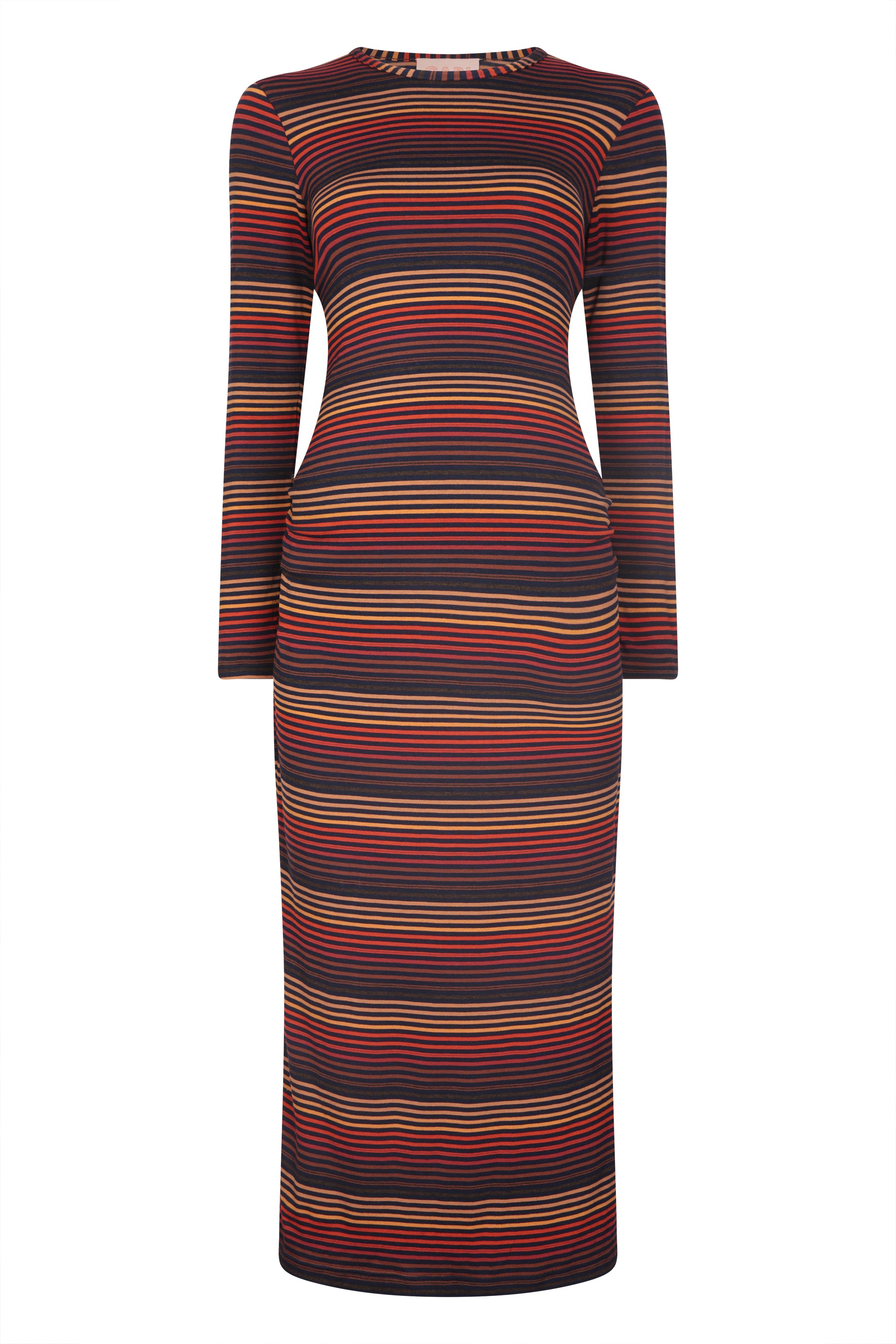 Dress with stripes down the cheap side